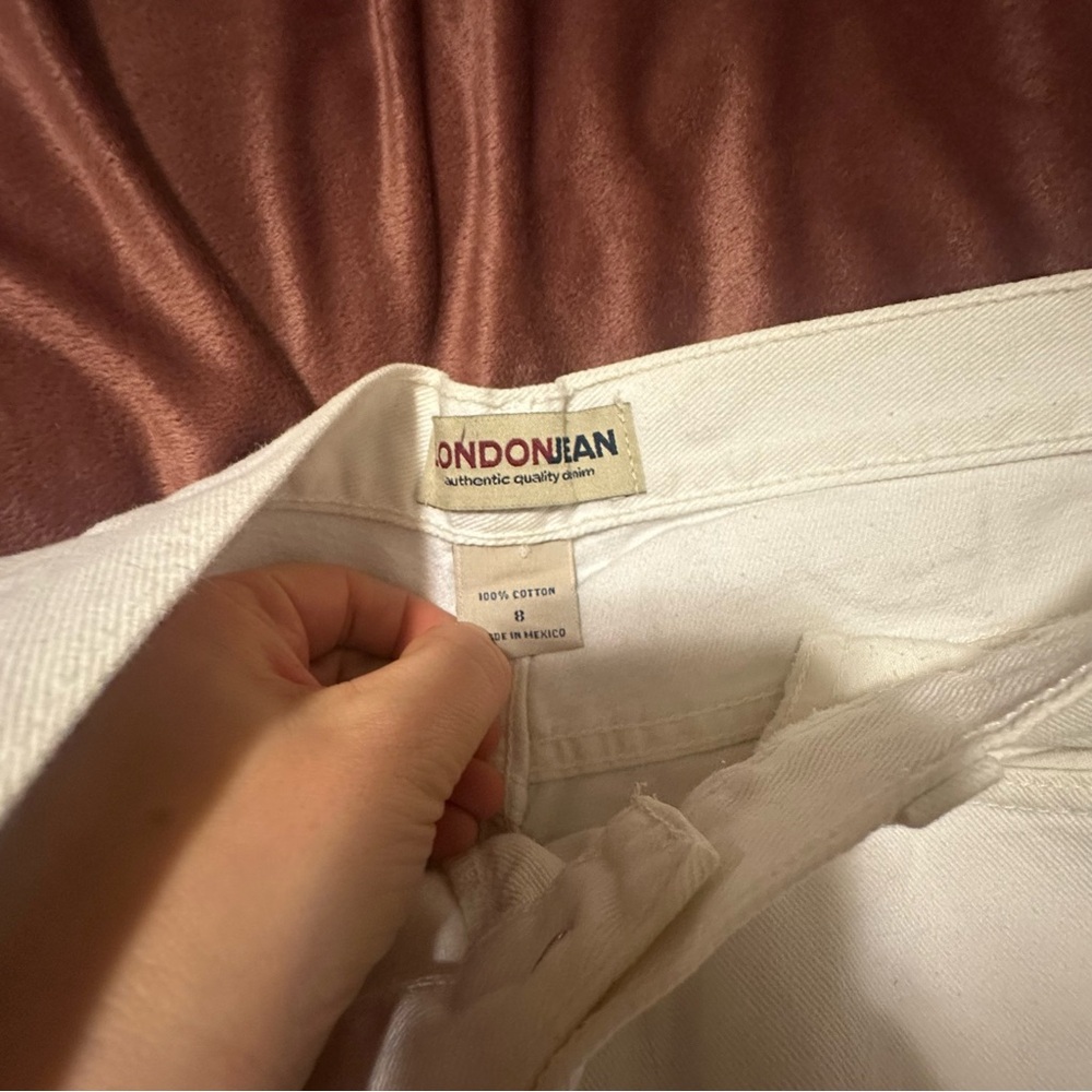 LONDONJEAN Classic white Denim jeans - Picture 5 of 7